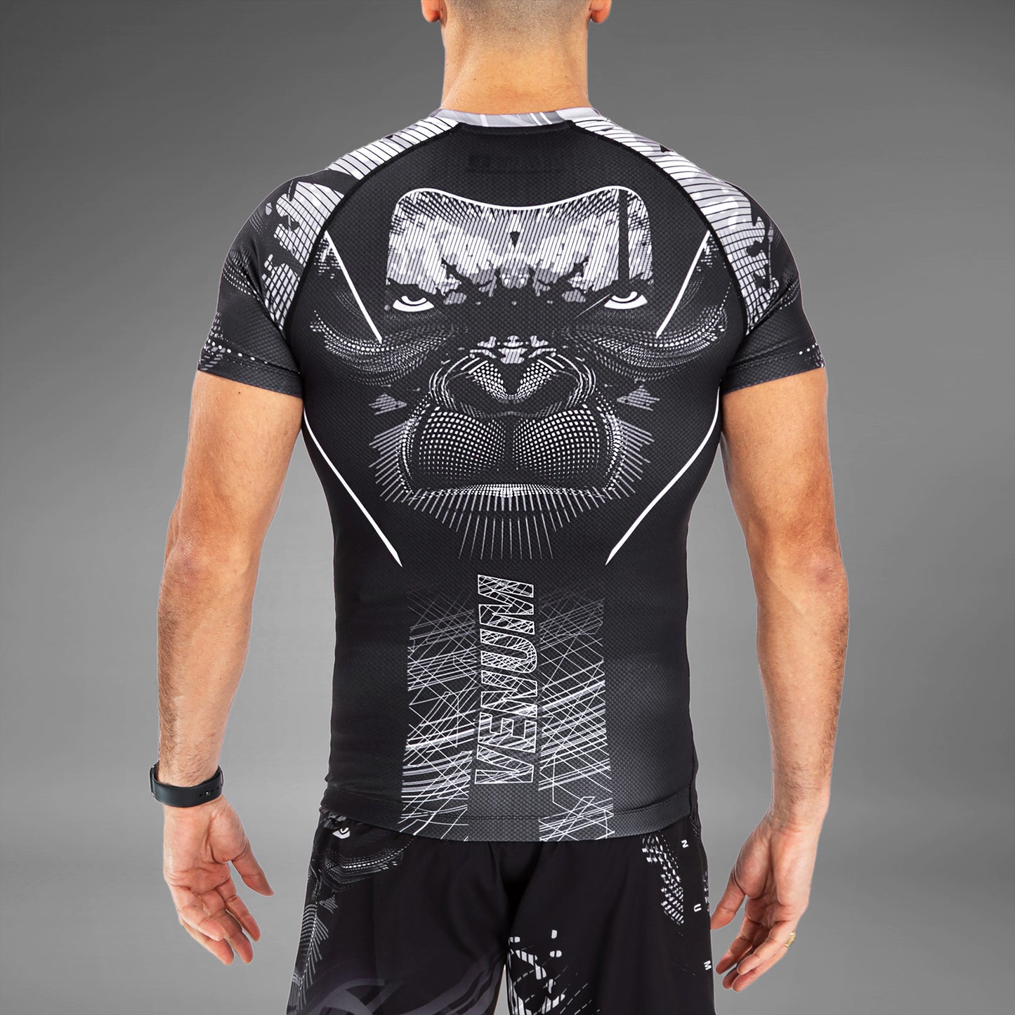 Venum Gorilla Jungle Rashguard a maniche corte - Nero/Bianco