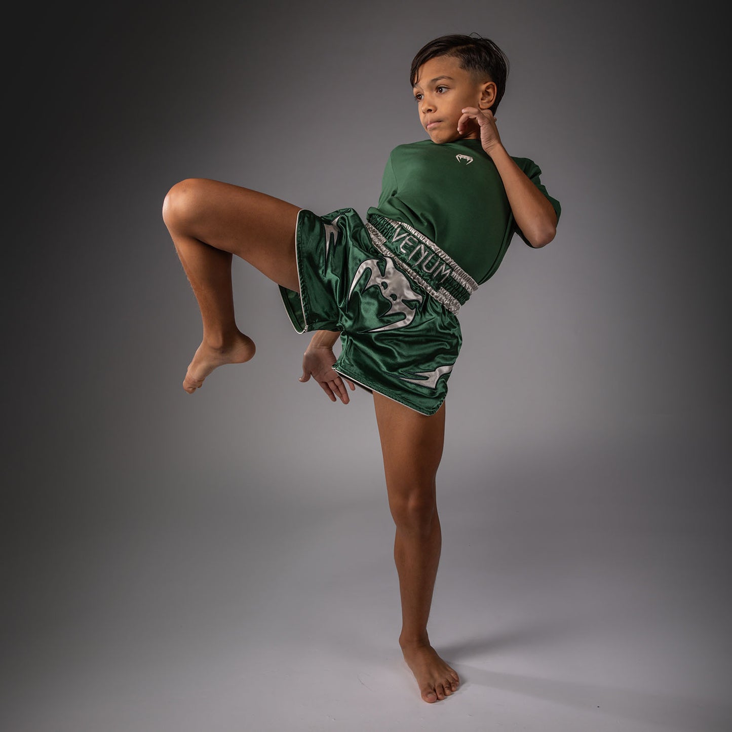 Venum Inferno Pantaloncini Muay Thaï – Verde Foresta/Avorio