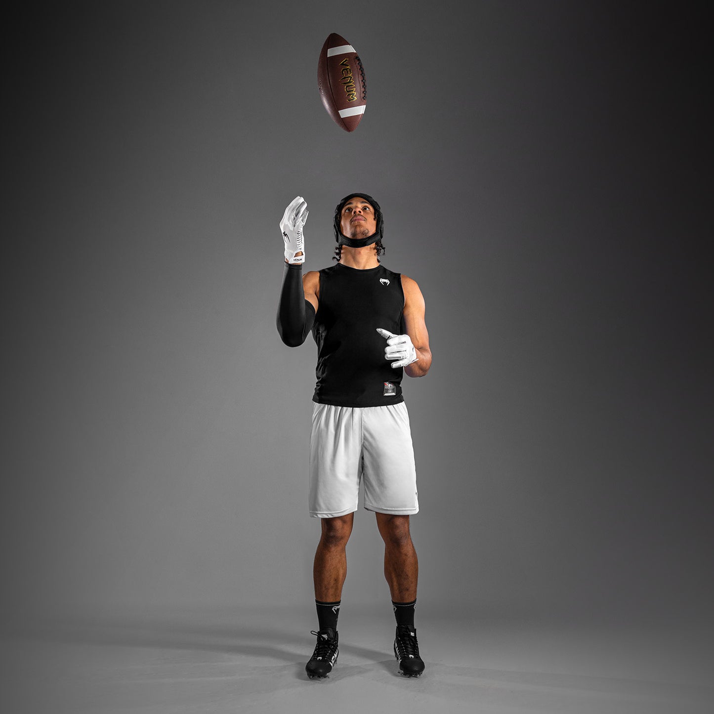 Venum Elite Football Maglietta a Compressione Senza Maniche - Nero