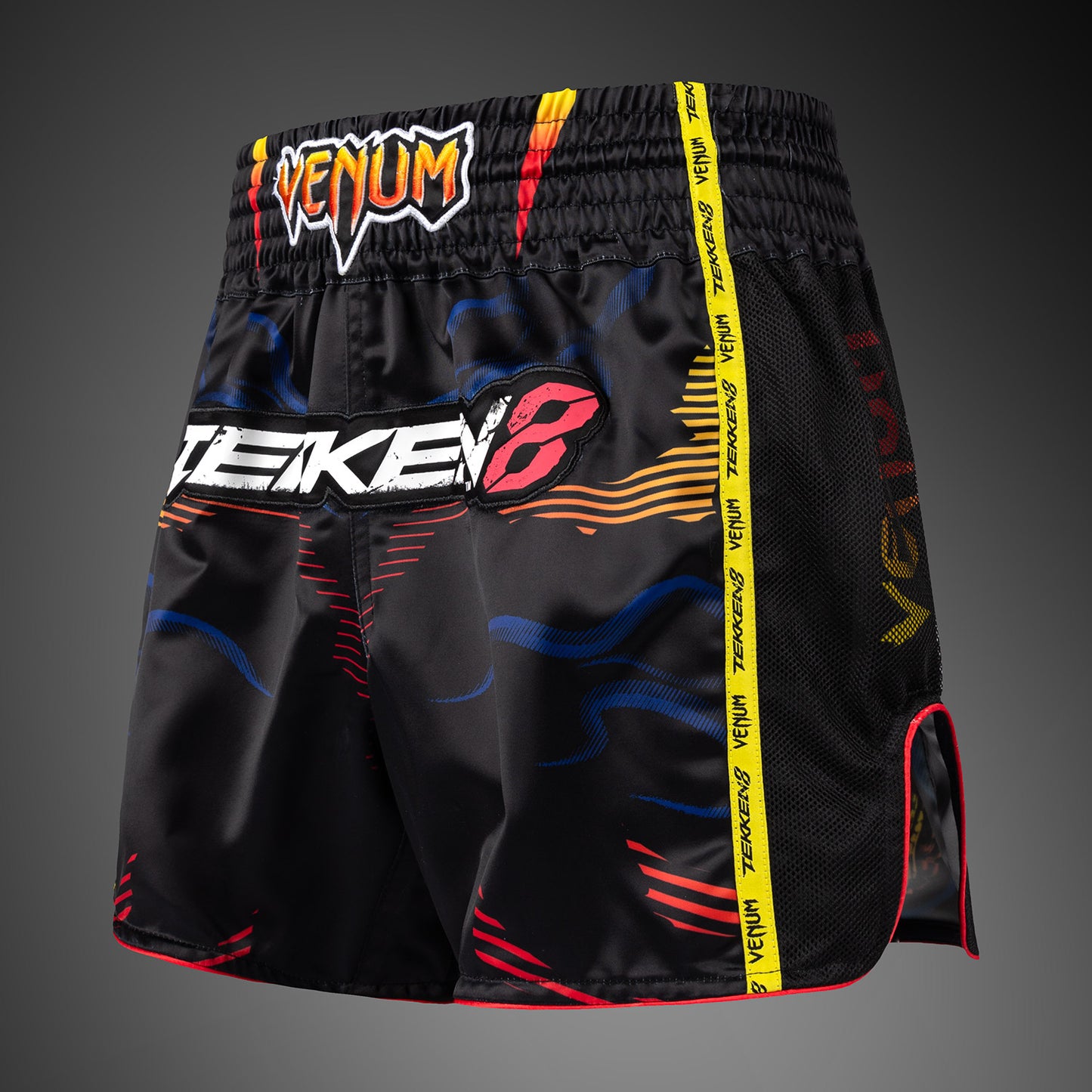 Venum x TEKKEN 8 Pantaloncini Muay Thaï - Yoshimitsu - Nero/Arancione