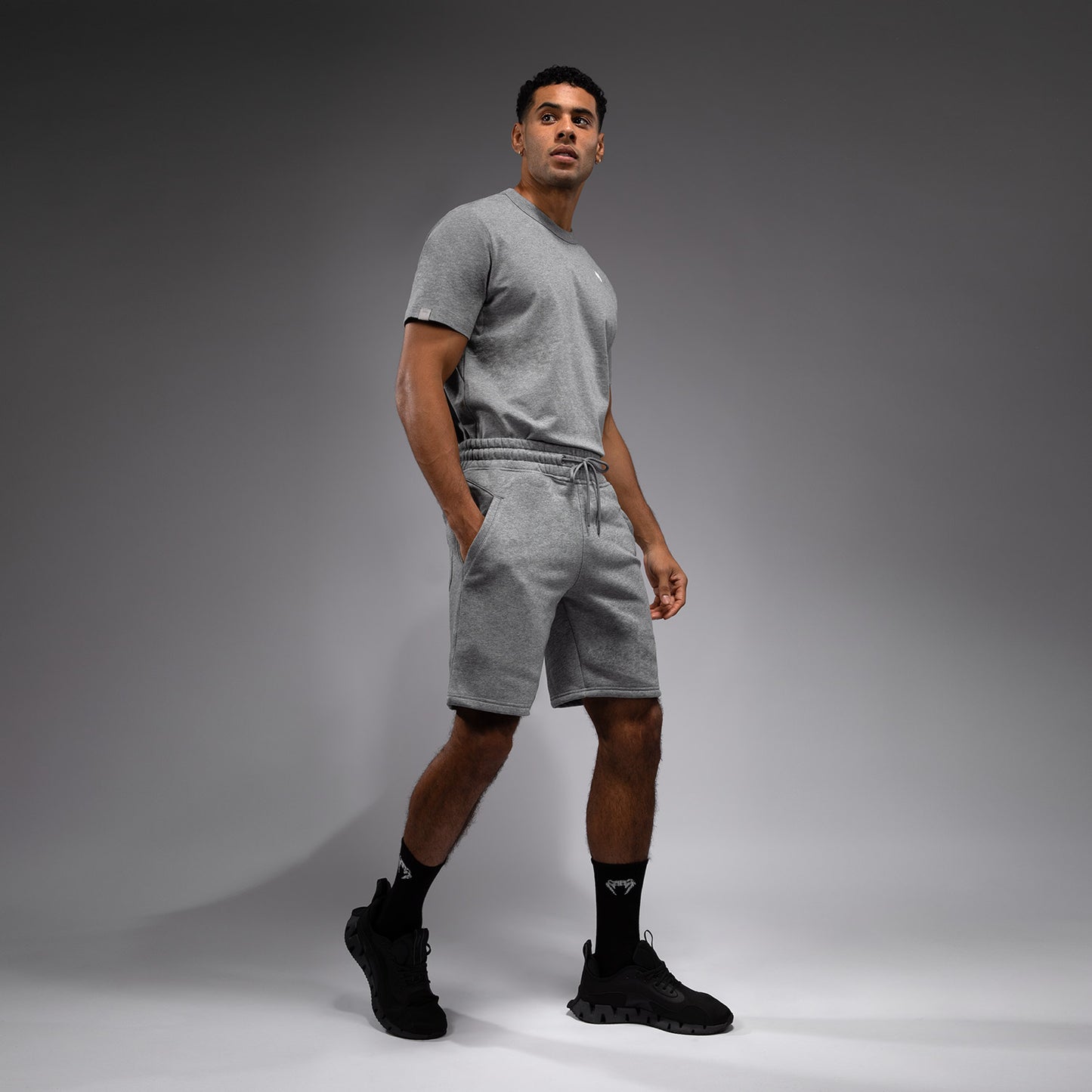 Venum Silent Power Pantaloni Corti in Cotone - Cloudy Grey