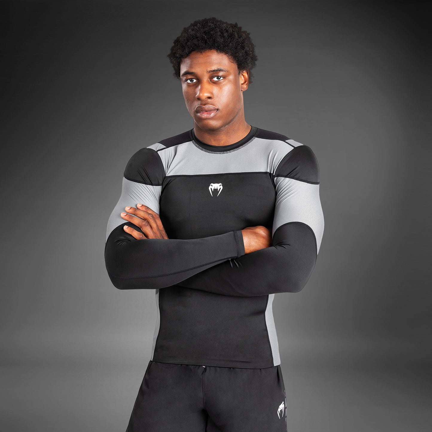 Venum Tempest Rashguard a maniche lunghe - Nero/Grigio