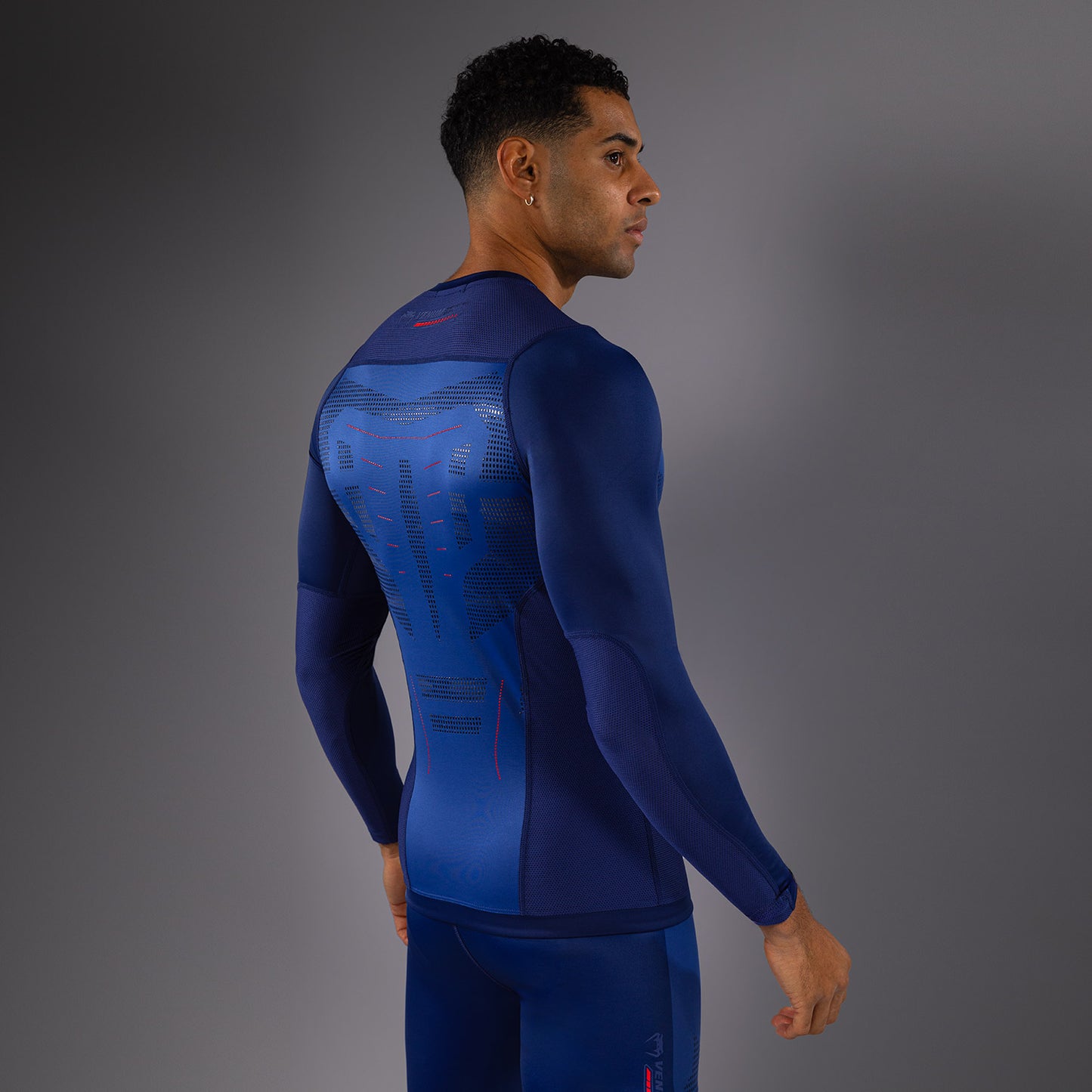 Venum Technical 3.0 Rashguard a Maniche Lunghe - Blu Notte