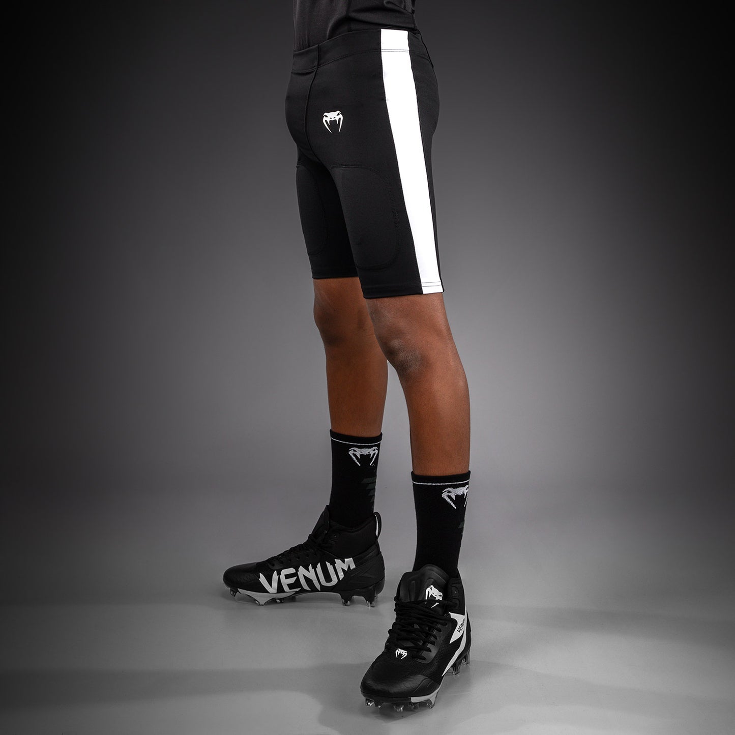 Venum Elite Football Pantaloncini a Compressione da Calcio per Bambini - Nero