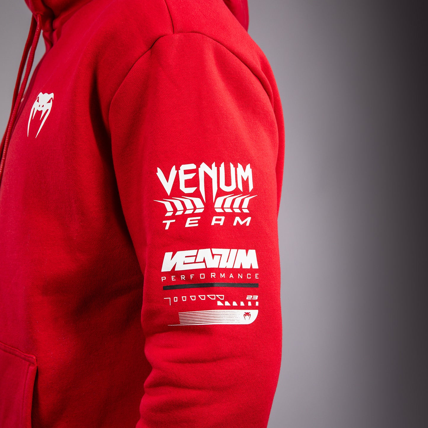 Venum Motorsport Felpa con Cappuccio - Rosso Racer