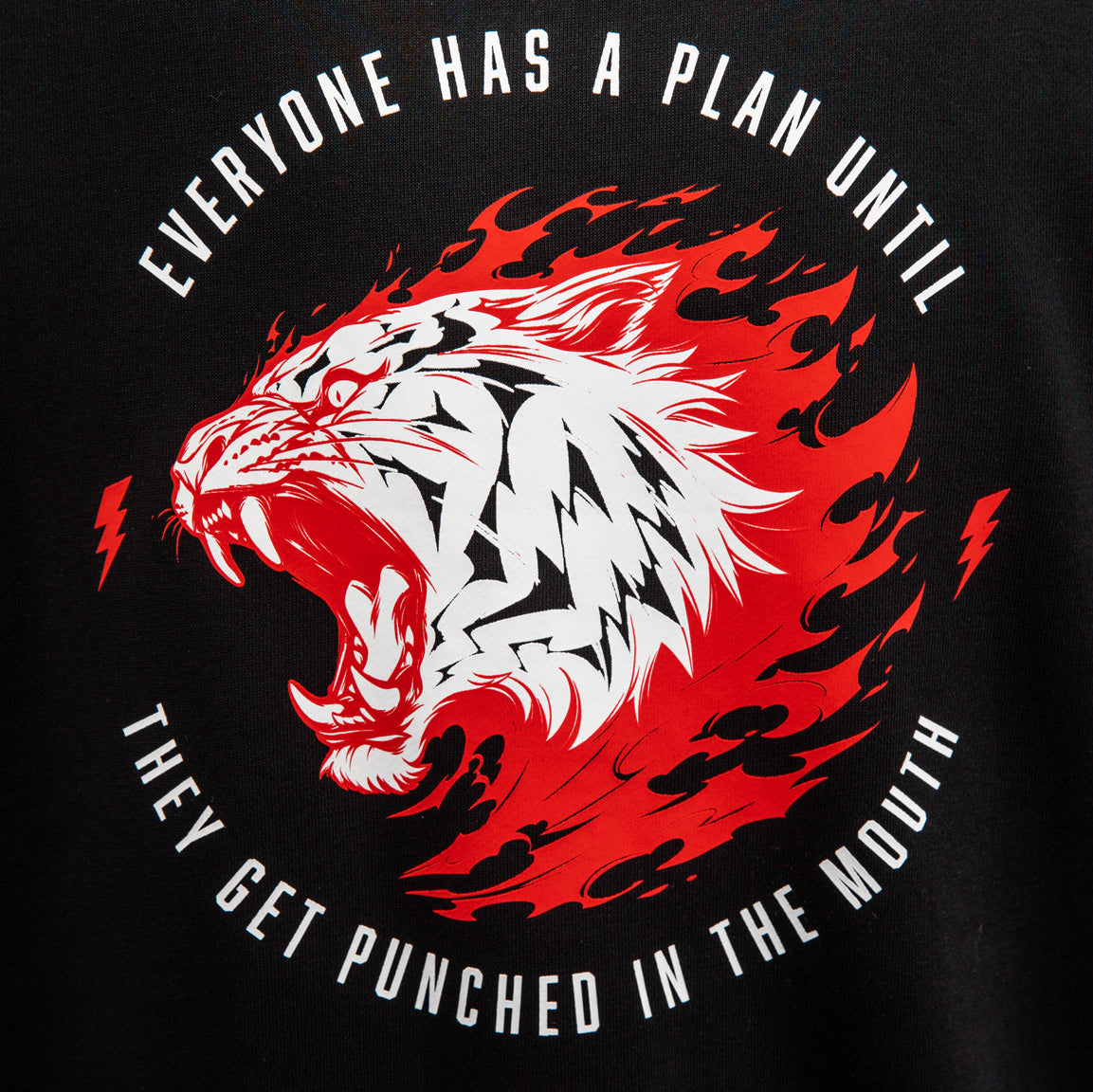Venum x Mike Tyson Tiger Felpa senza maniche - Nero profondo/Rosso intenso