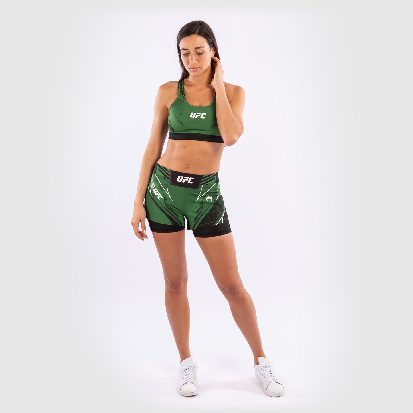 Fightshorts Donna UFC Venum Authentic Fight Night - Vestibilità Corta - Verde