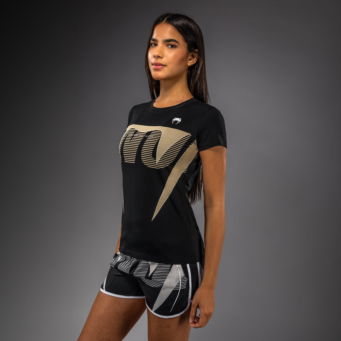 Venum Adrenaline T-Shirt Donna – Nero/Avorio