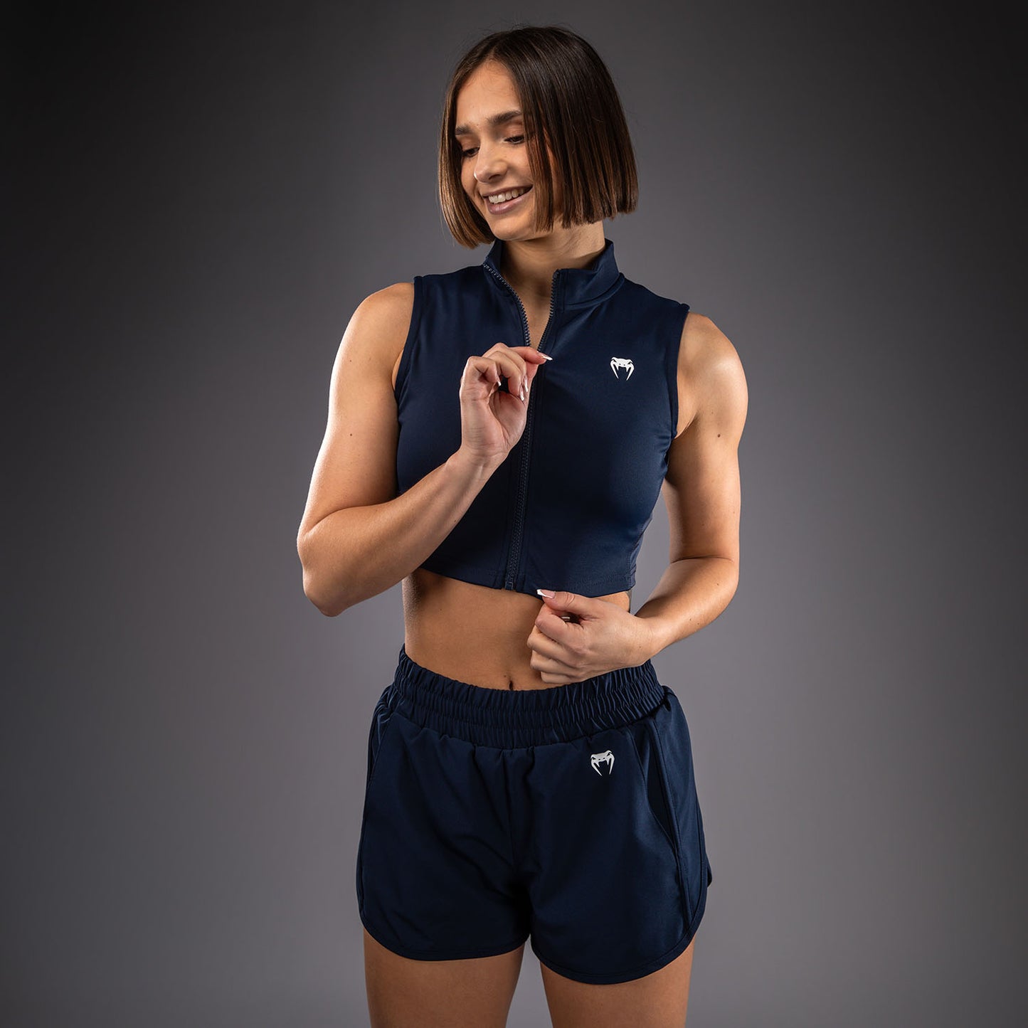 Venum Sculpt Shape Crop Top Da Donna - Blu Navy