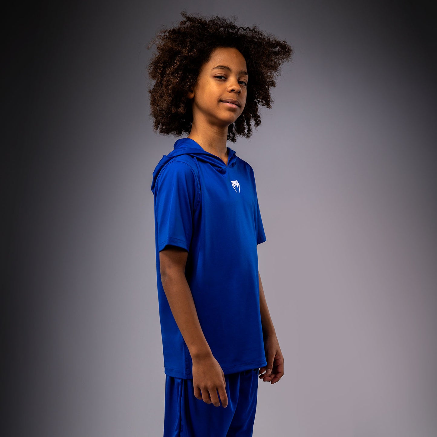Venum Elite Felpa Dry-Tech a Maniche Corte per Bambini - Blu Reale