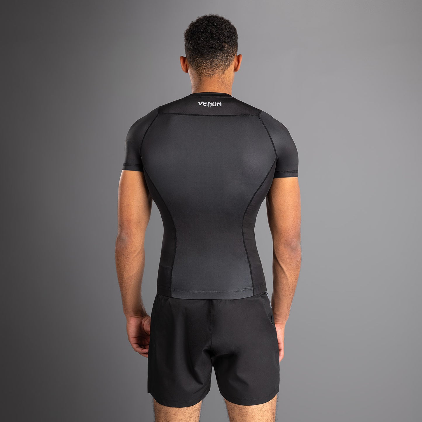 Venum No Gi Rashguards - Nero/Grigio Argento
