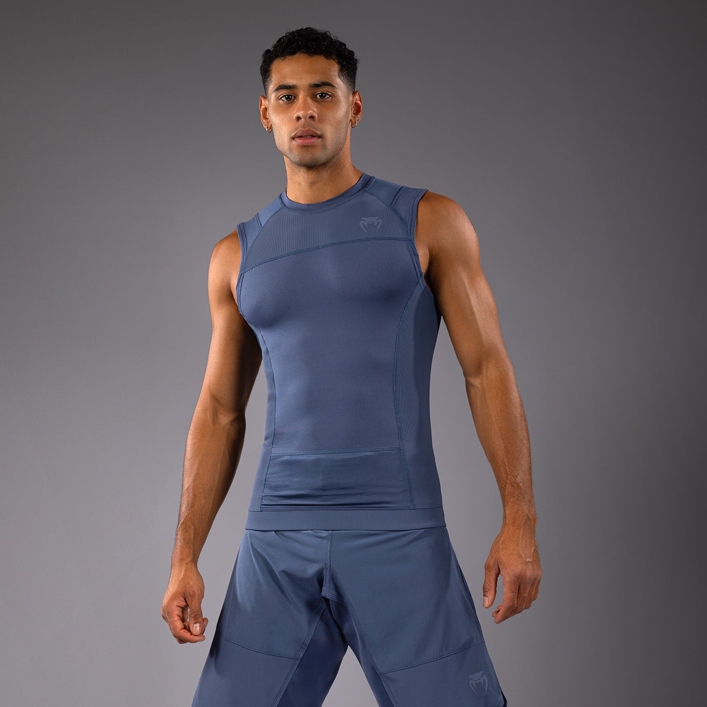 Venum G-Fit Air Rashguard Senza Maniche - Blu Nebbioso