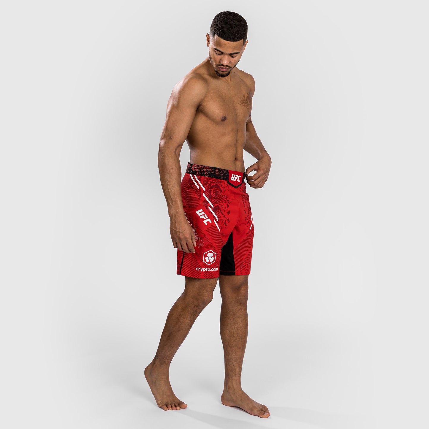 Pantaloncini da combattimento UFC Adrenaline by Venum personalizzati Authentic Fight Night - Uomo - Taglio lungo - Rosso