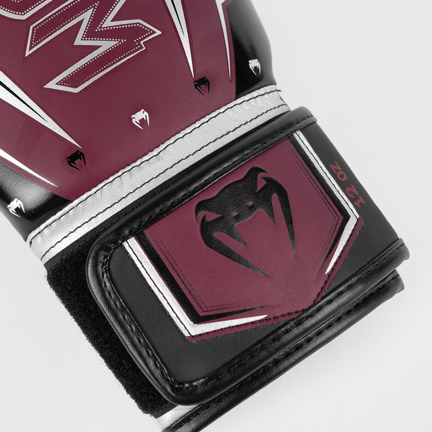 Venum Elite Evo Guanti da Boxe - Borgogna/Argento