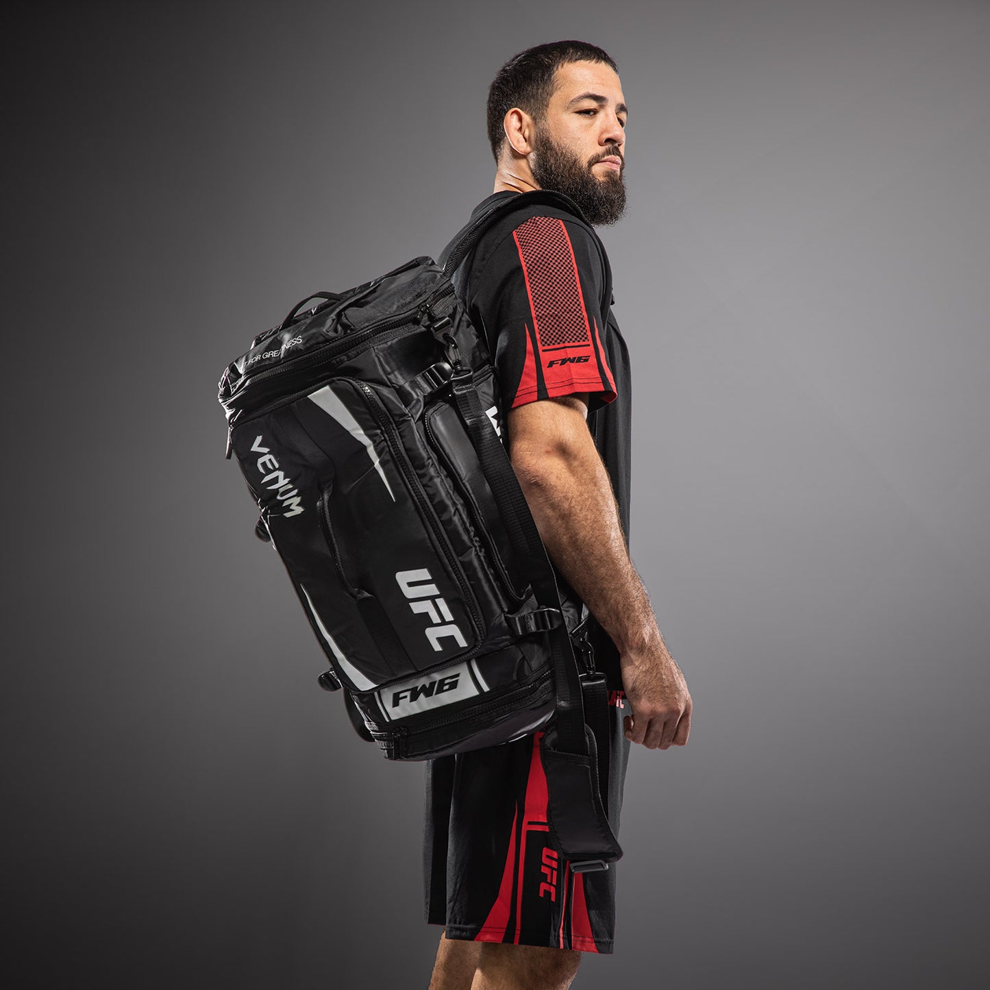 UFC Unity by Venum Authentic Fight Week Borsa per Attrezzatura – Nero/Bianco