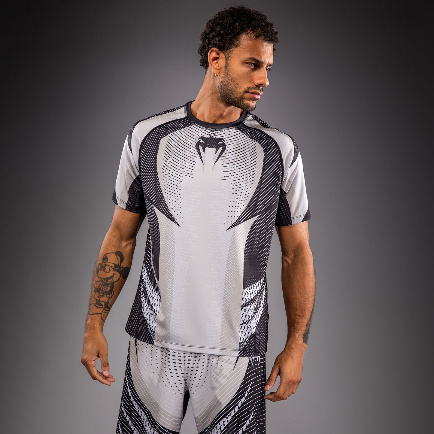 Venum Galactic 3.0 Maglietta Dry Tech - Bianco Sporco/Nero