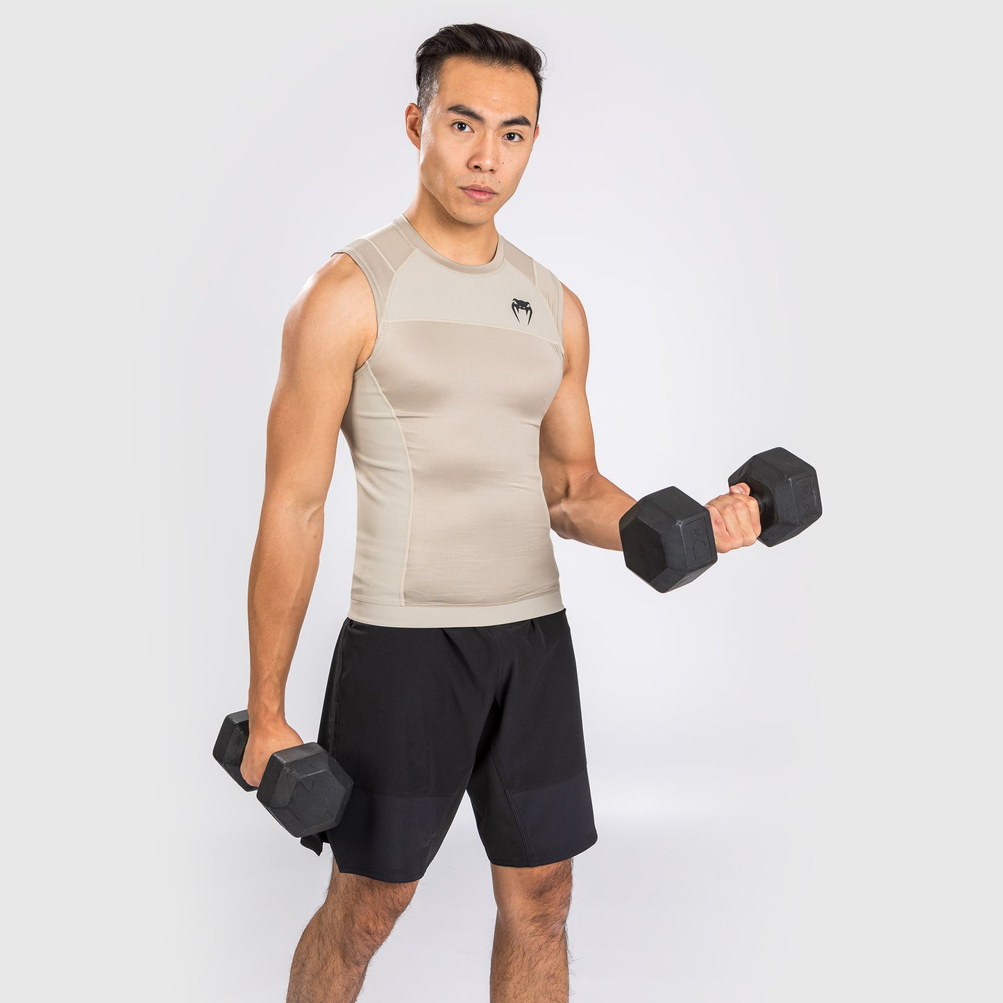 Venum G-Fit Air Rashguard senza maniche - Sabbia