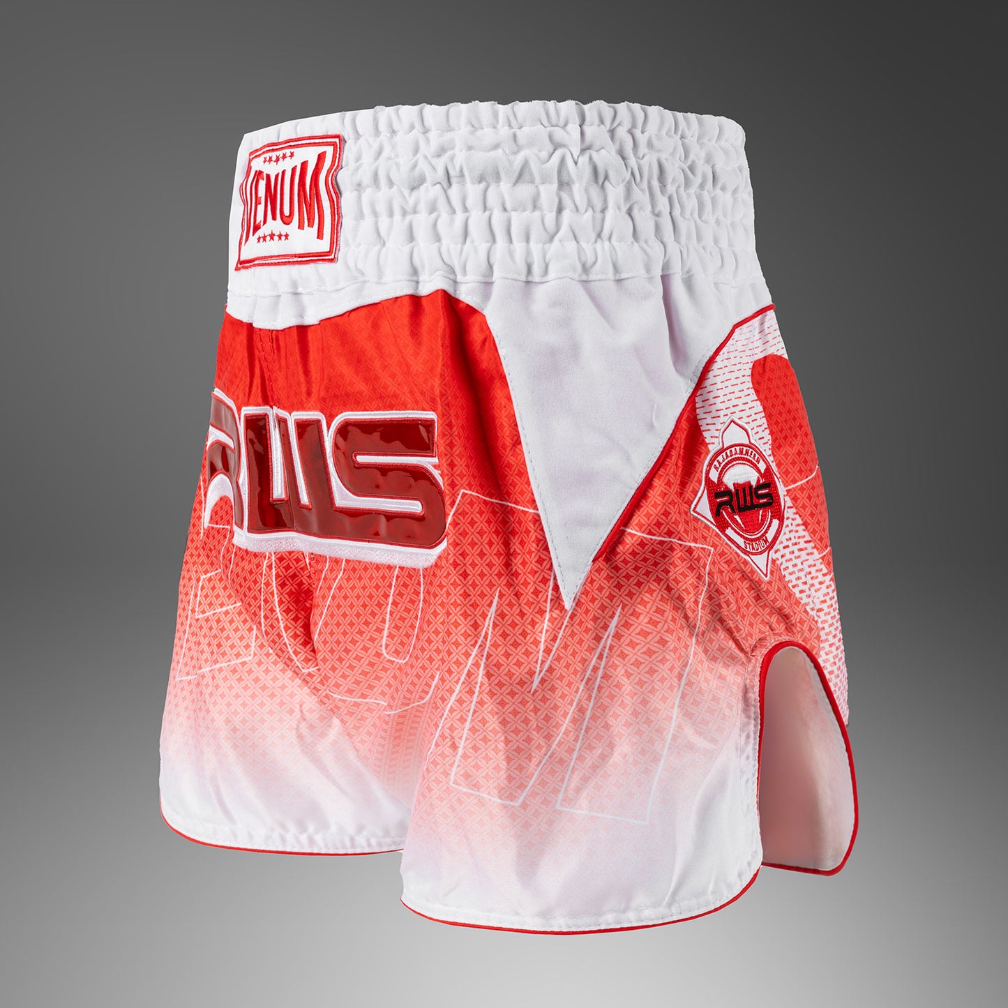 Venum x RWS 2.0 Pantaloncini Muay Thai – Bianco/Rosso