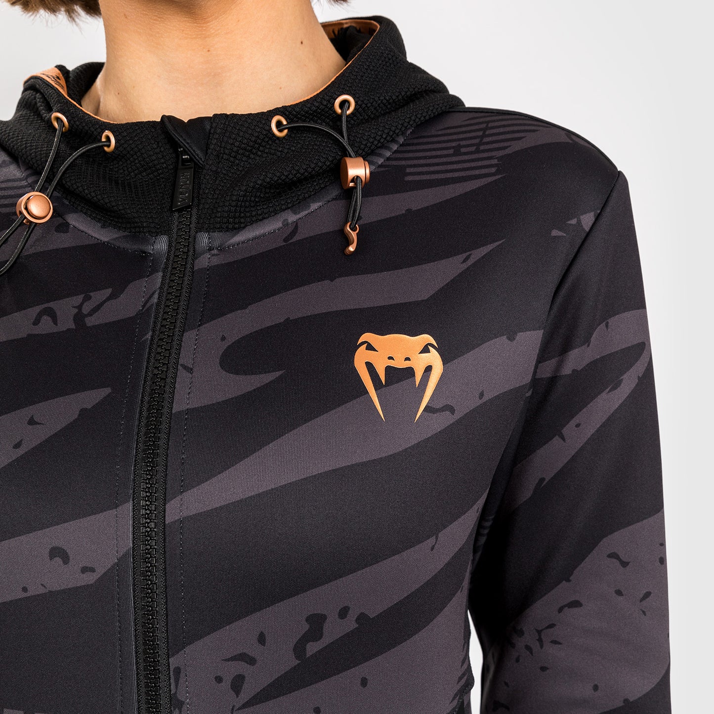 UFC Adrenaline by Venum Fight Week Felpa Con Cappuccio e zip da Donna - Urban Camo