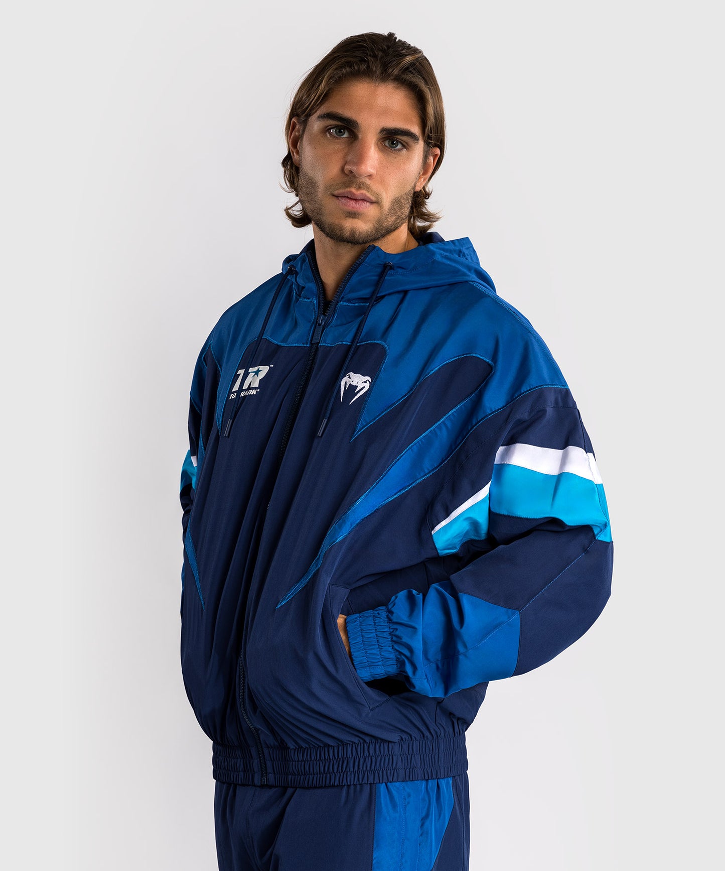 Venum x Top Rank Original Giacca da Tuta con Cappuccio da Uomo - Blu Navy