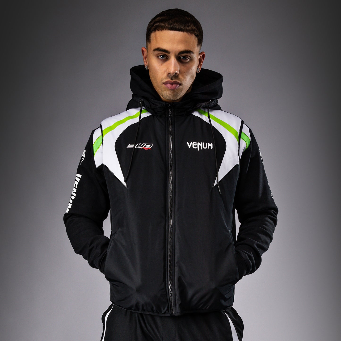 Venum x Bud Racing Giacca senza maniche Uomo - Nero/Bianco/Verde lime