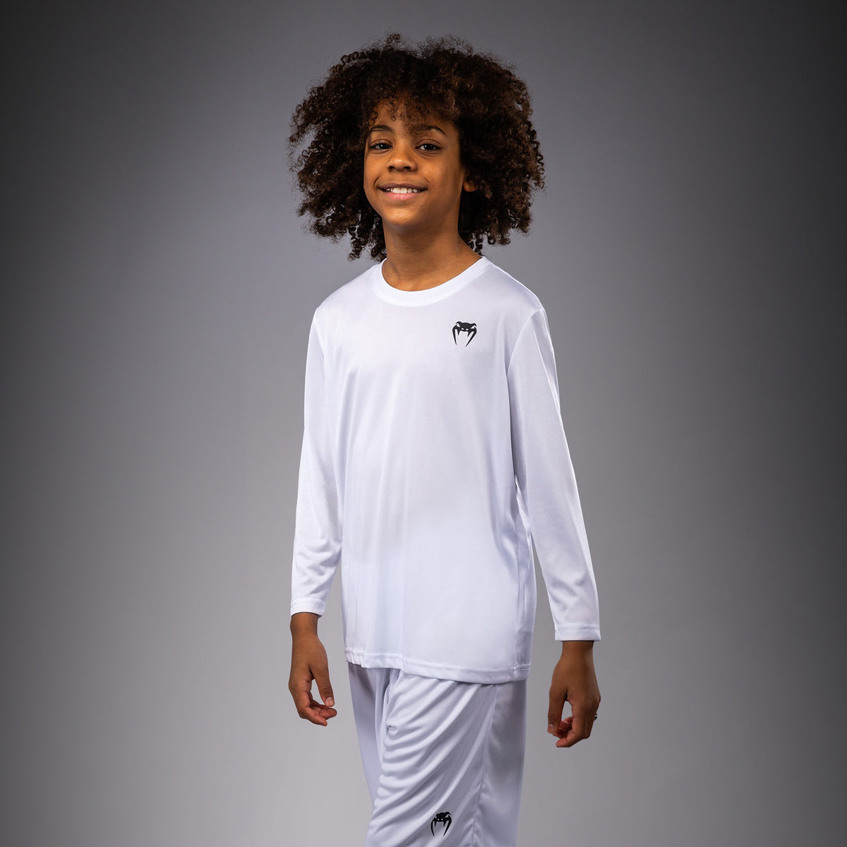 Venum Lineup Maglietta a Maniche Lunghe Per Bambini - Rosso/Bianco