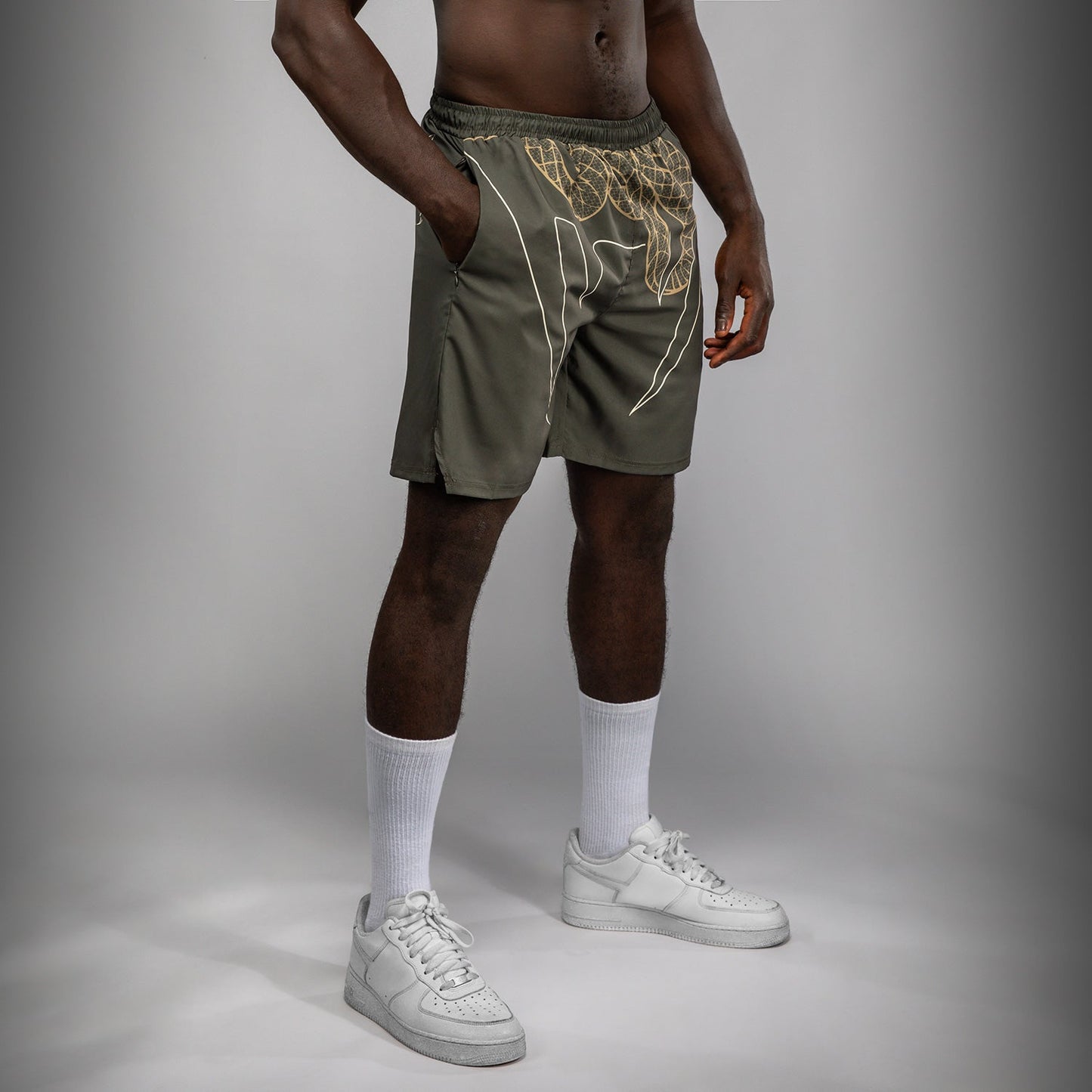 Venum Serpenti Pantaloncini da allenamento – Kaki/Bronzo/Avorio