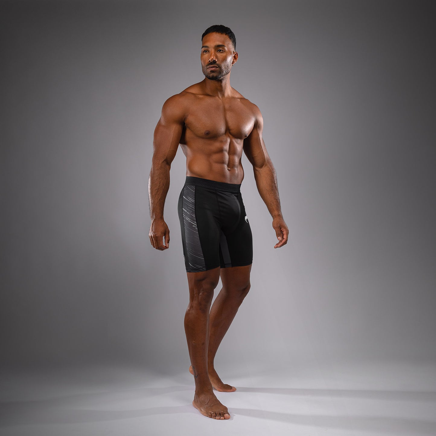 Venum Rapid Pantaloncini a compressione - Nero/Grigio Tempesta