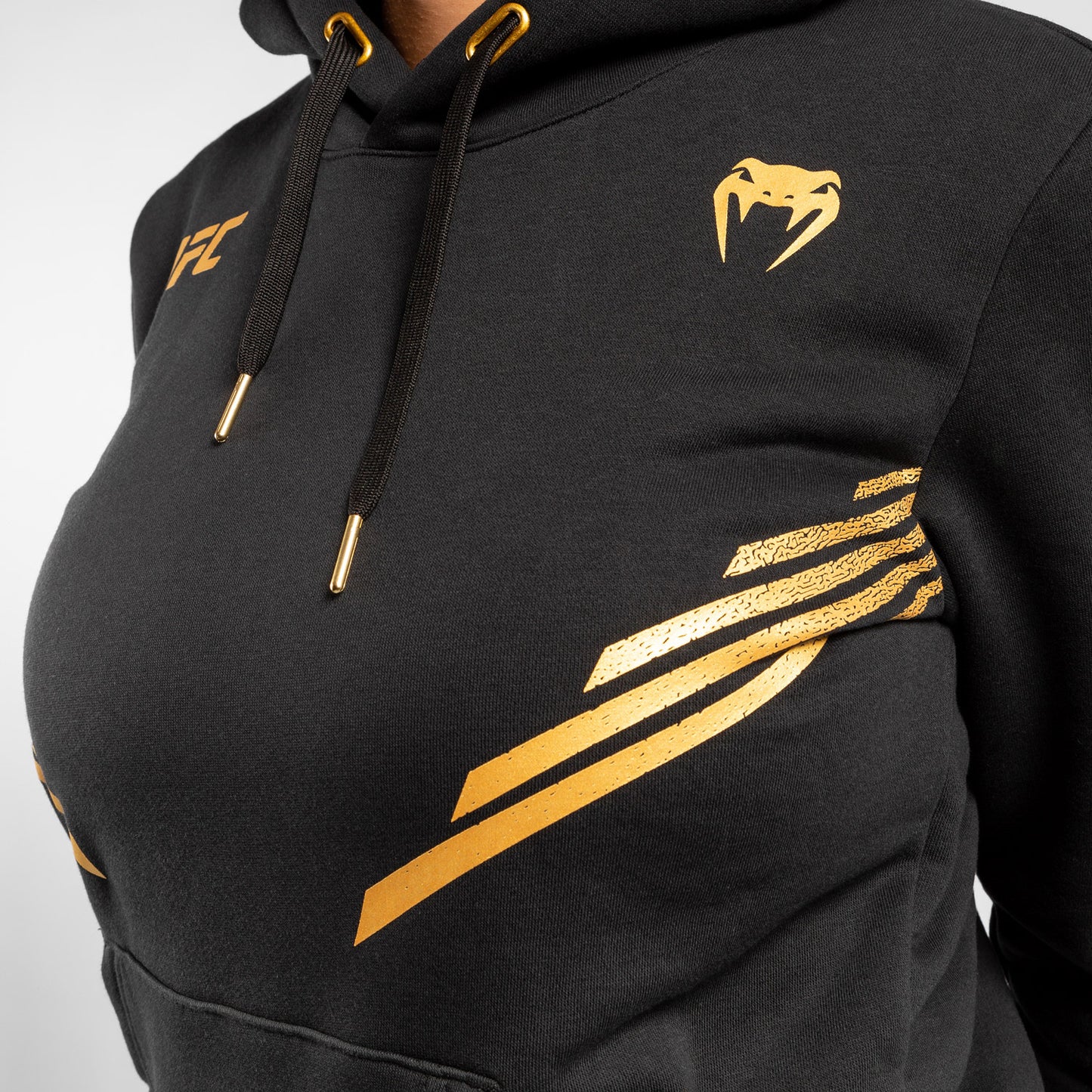 Felpa Con Cappuccio Donna UFC Venum Replica - Campione
