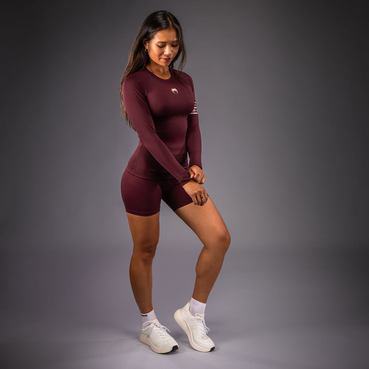 Venum Talisman Rashguard a Maniche Lunghe - Prugna