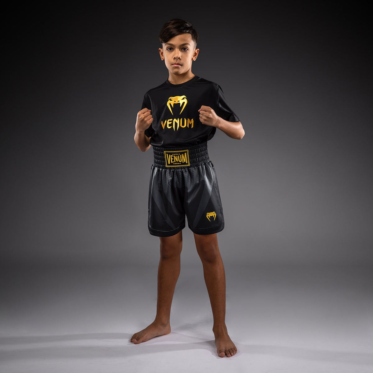 Venum Attack Pantaloncini da boxe per bambini - Nero/Oro