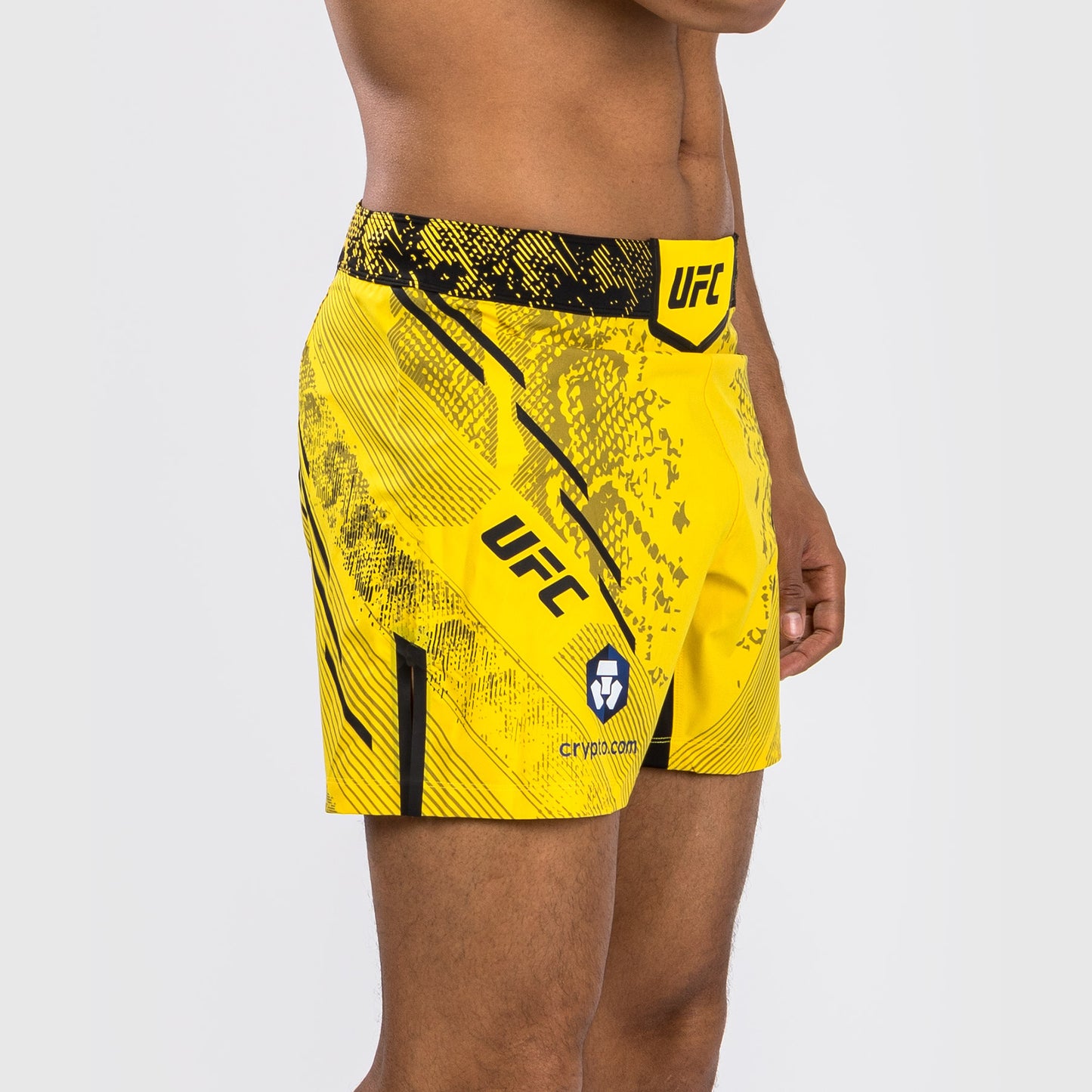 Pantaloncino da combattimento UFC Adrenaline by Venum personalizzato Authentic Fight Night Uomo - Short Fit - Giallo