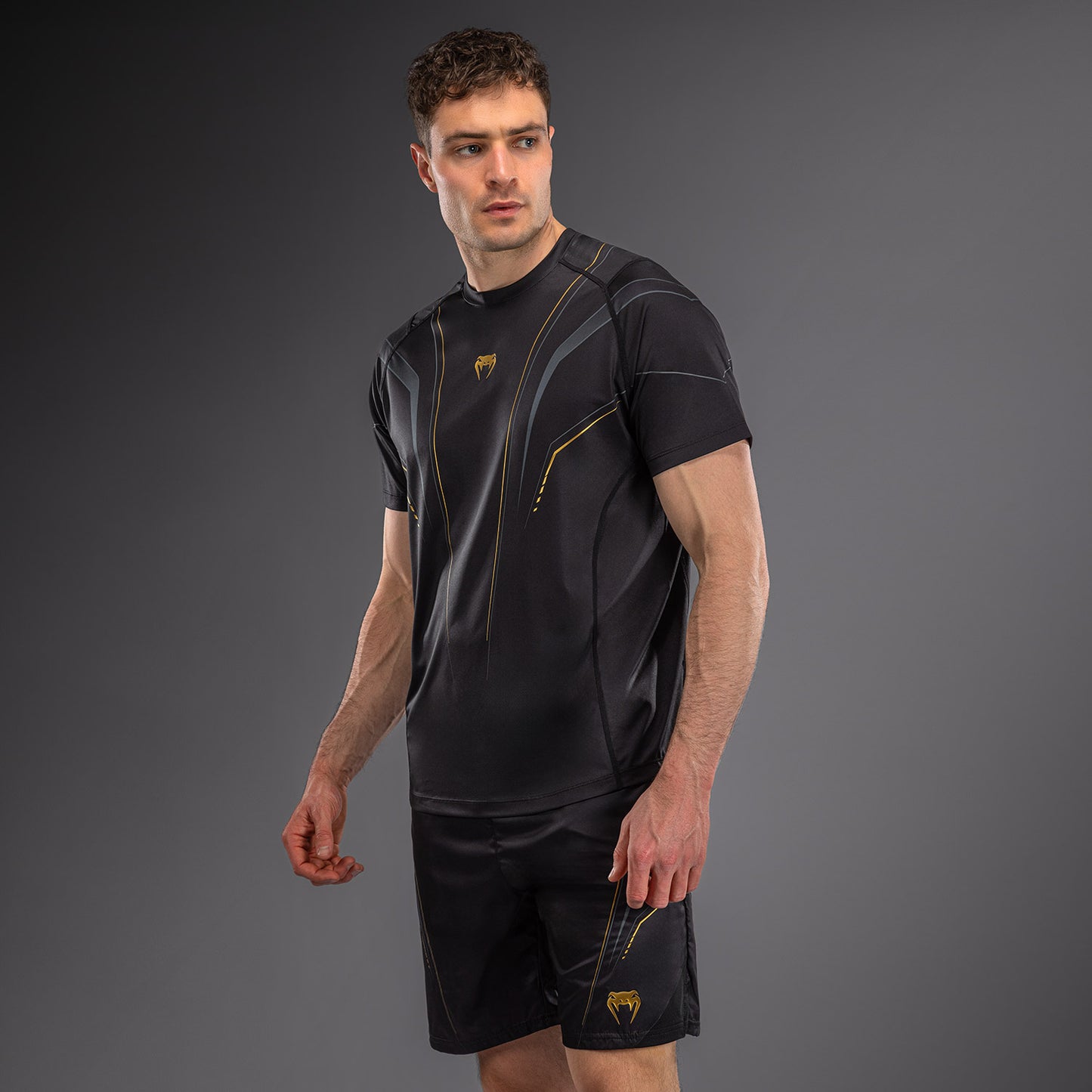Venum Streamline Maglietta Dry Tech – Nero/Oro
