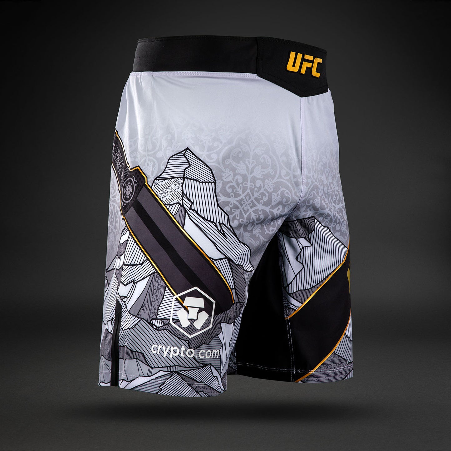 UFC Unrivaled by Venum Islam Makhachev Pantaloncini da combattimento Uomini - Bianco/Nero