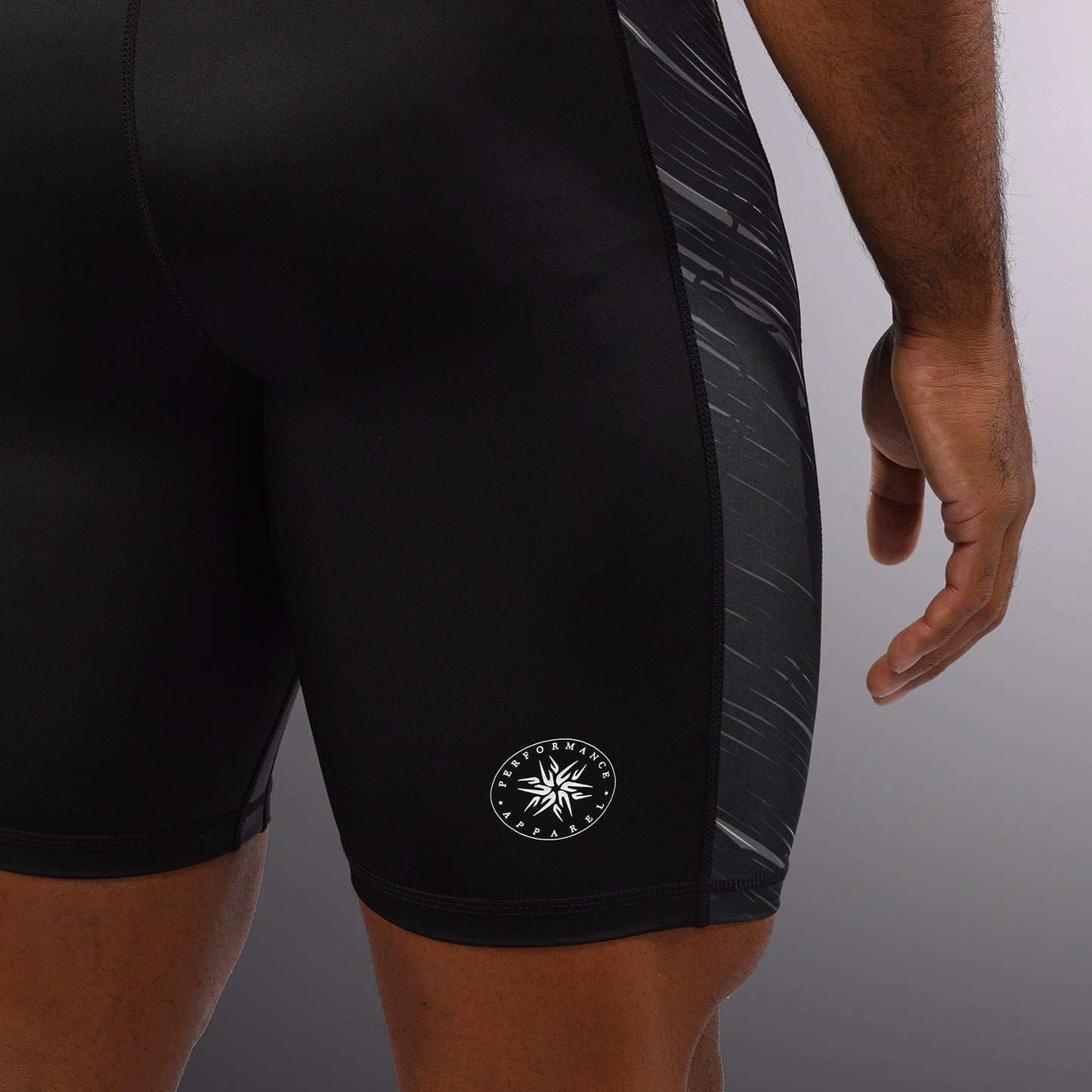 Venum Rapid Pantaloncini a compressione - Nero/Grigio Tempesta