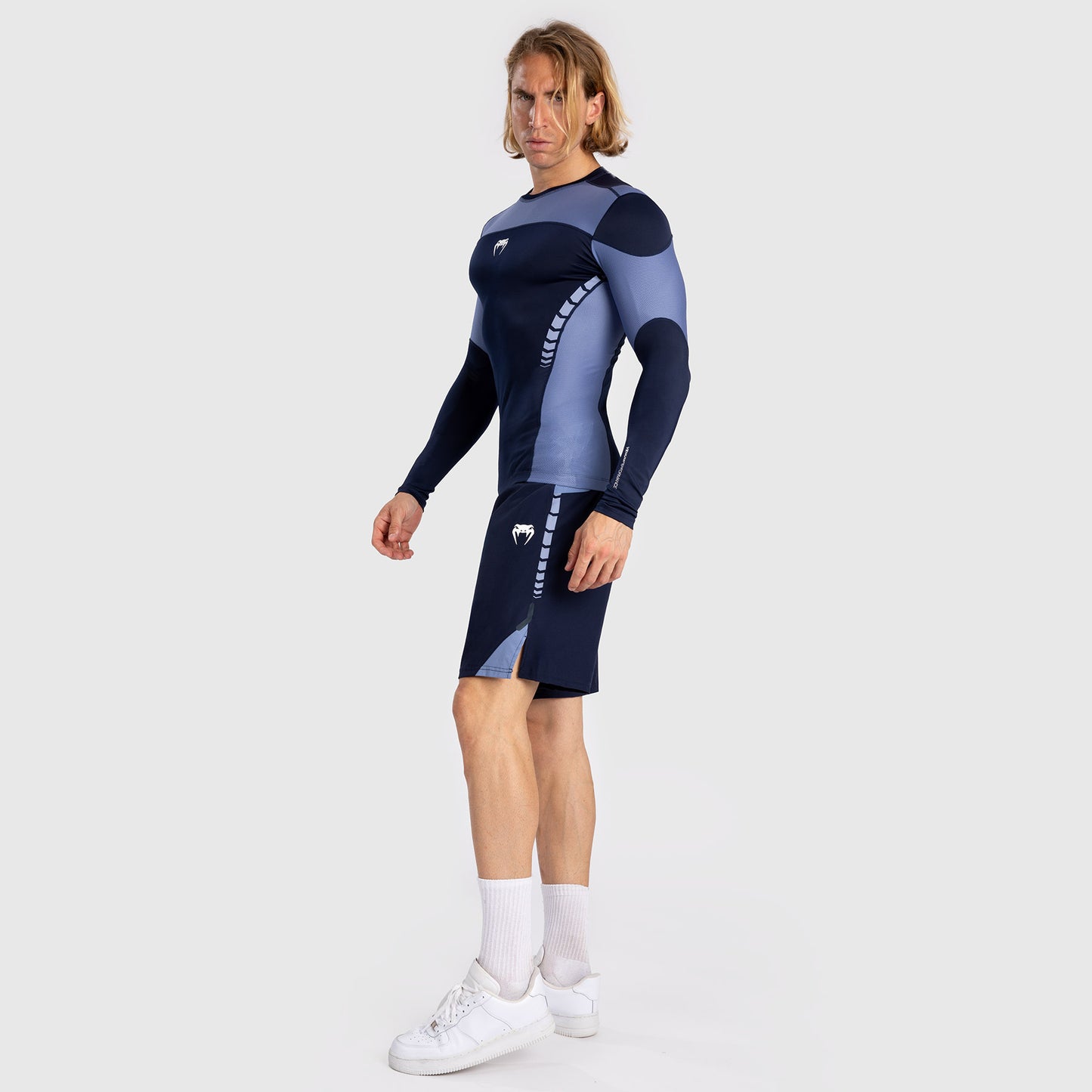 Venum Tempest Rashguard a maniche lunghe - Blu Navy/Blu