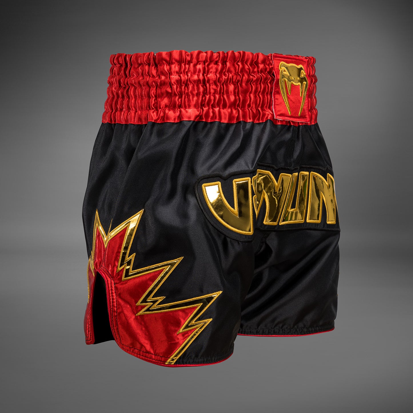 Venum Inferno Pantaloncini da Muay Thai - Nero/Oro/Rosso