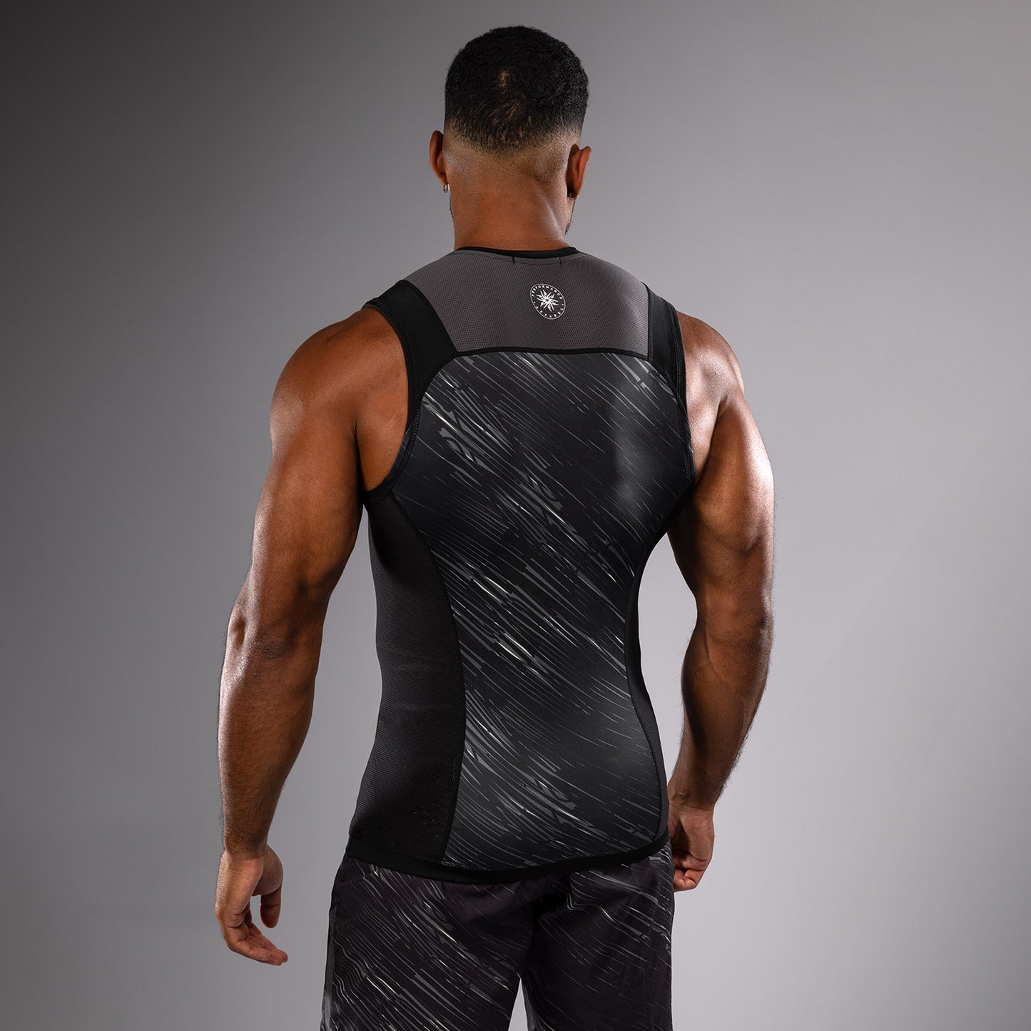 Venum Rapid Rashguard Senza Maniche - Nero/Grigio Tempesta