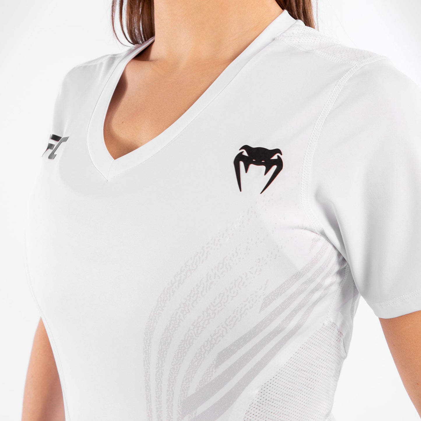 Maglia Tecnica Donna Personalizzata UFC Venum Authentic Fight Night - Bianco