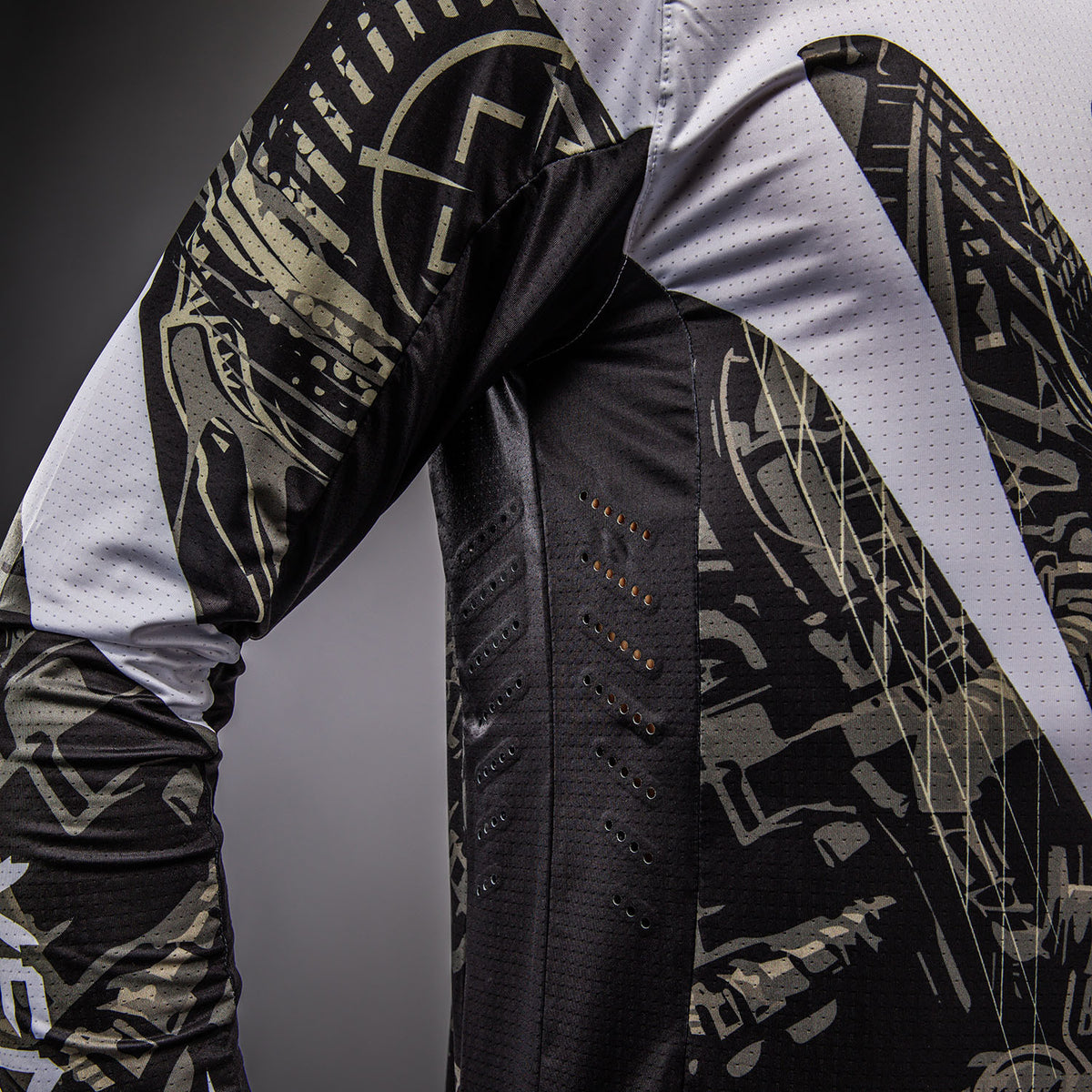 Venum MX Elite Maglia da Motorsports - Nero/Sabbia