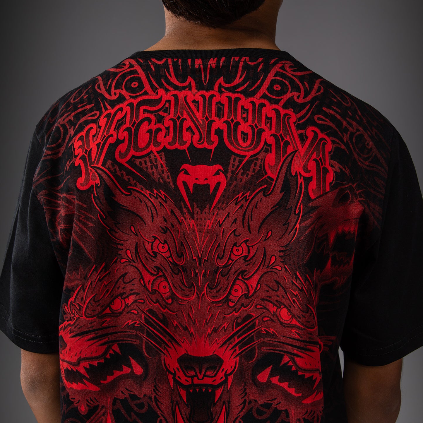 Venum Wolf Atak Maglietta Per Bambini – Nero/Rosso