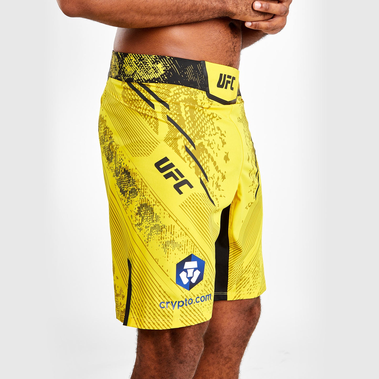 UFC Adrenaline by Venum Authentic Fight Night Pantaloncini da combattimento da Uomo - Vestibilità lunga - Giallo