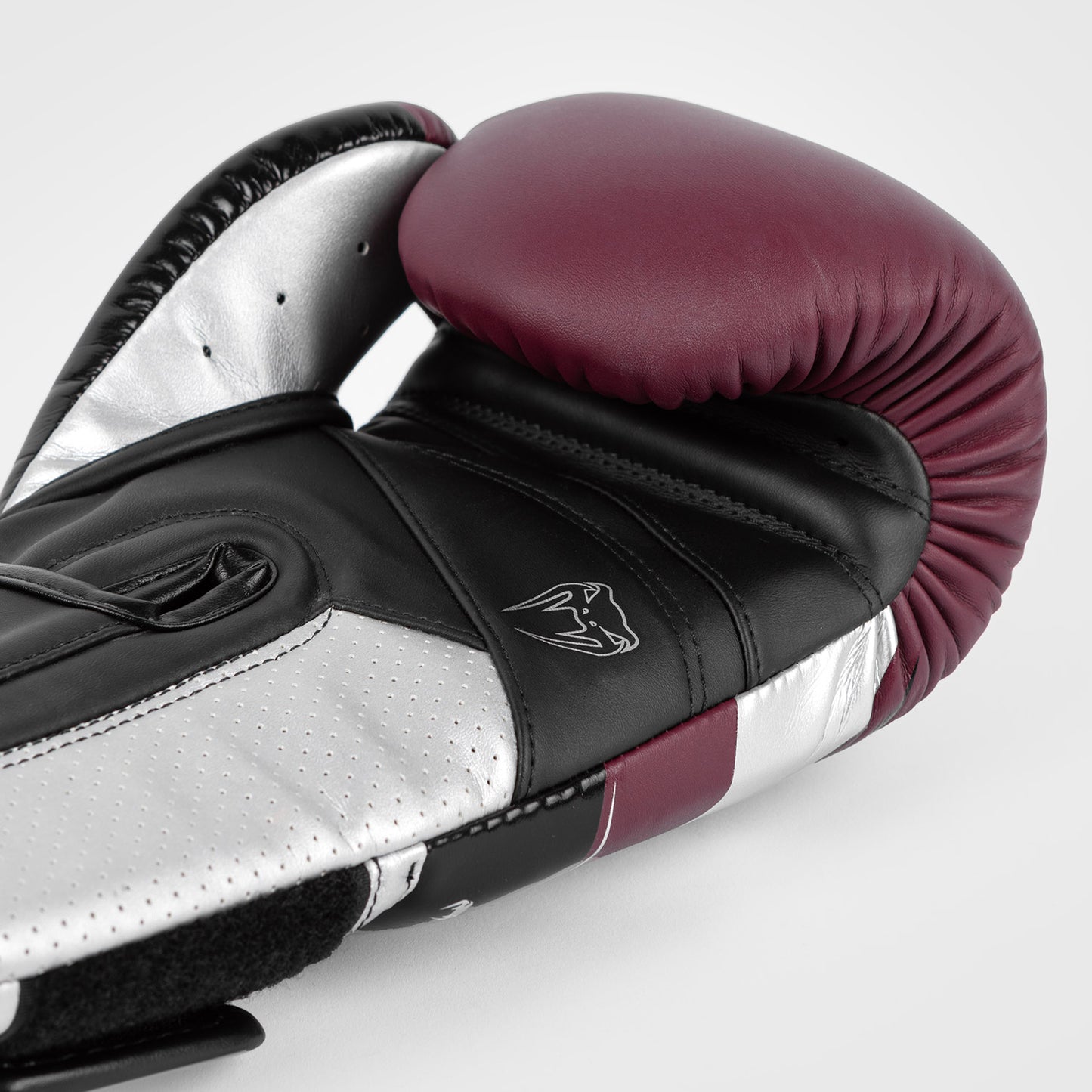 Venum Elite Evo Guanti da Boxe - Borgogna/Argento