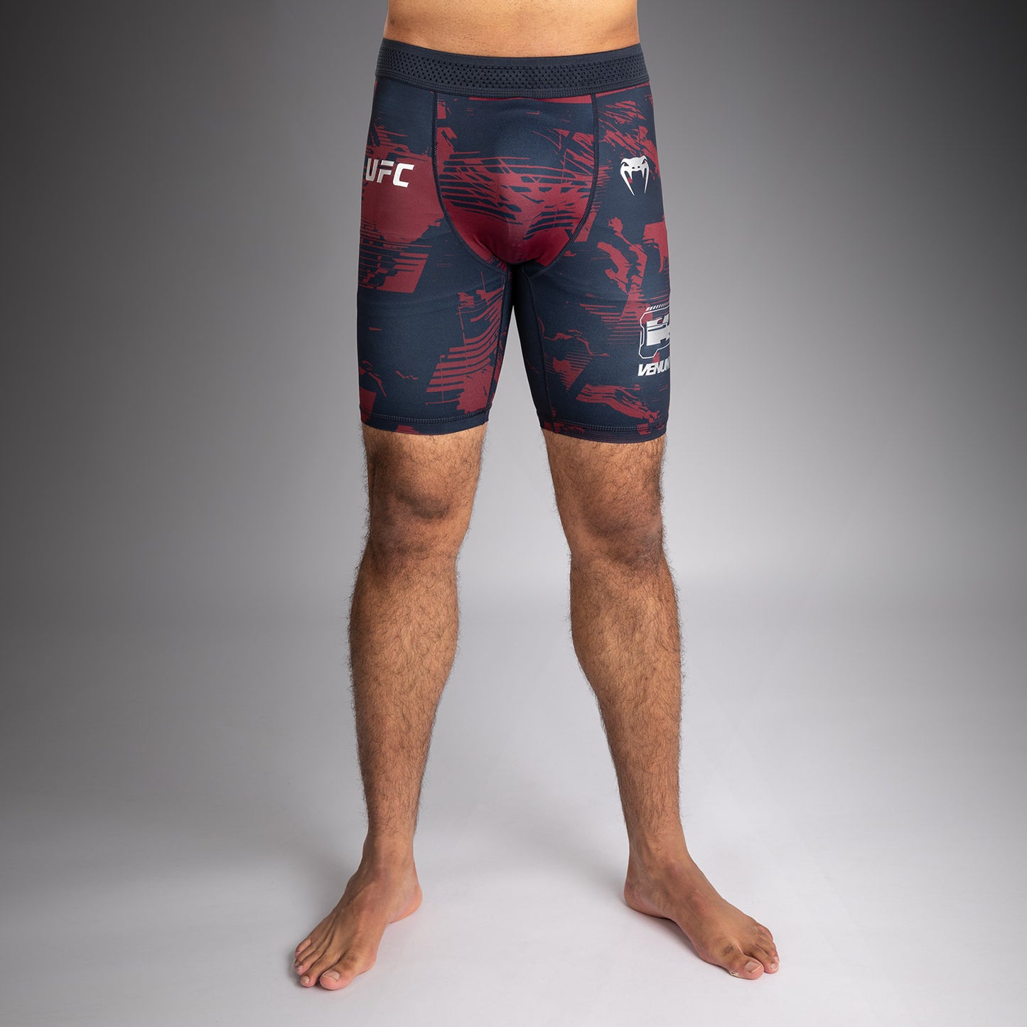 UFC Zenith by Venum Authentic Fight Week Pantaloncini Vale Tudo Performance Uomo - Blu navy/Bordeaux/Argento