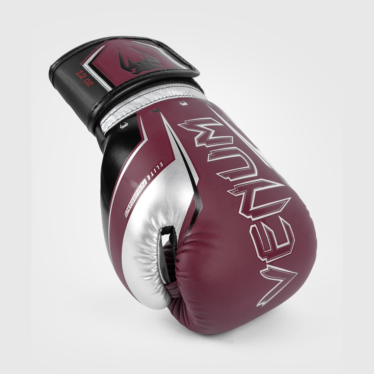Venum Elite Evo Guanti da Boxe - Borgogna/Argento