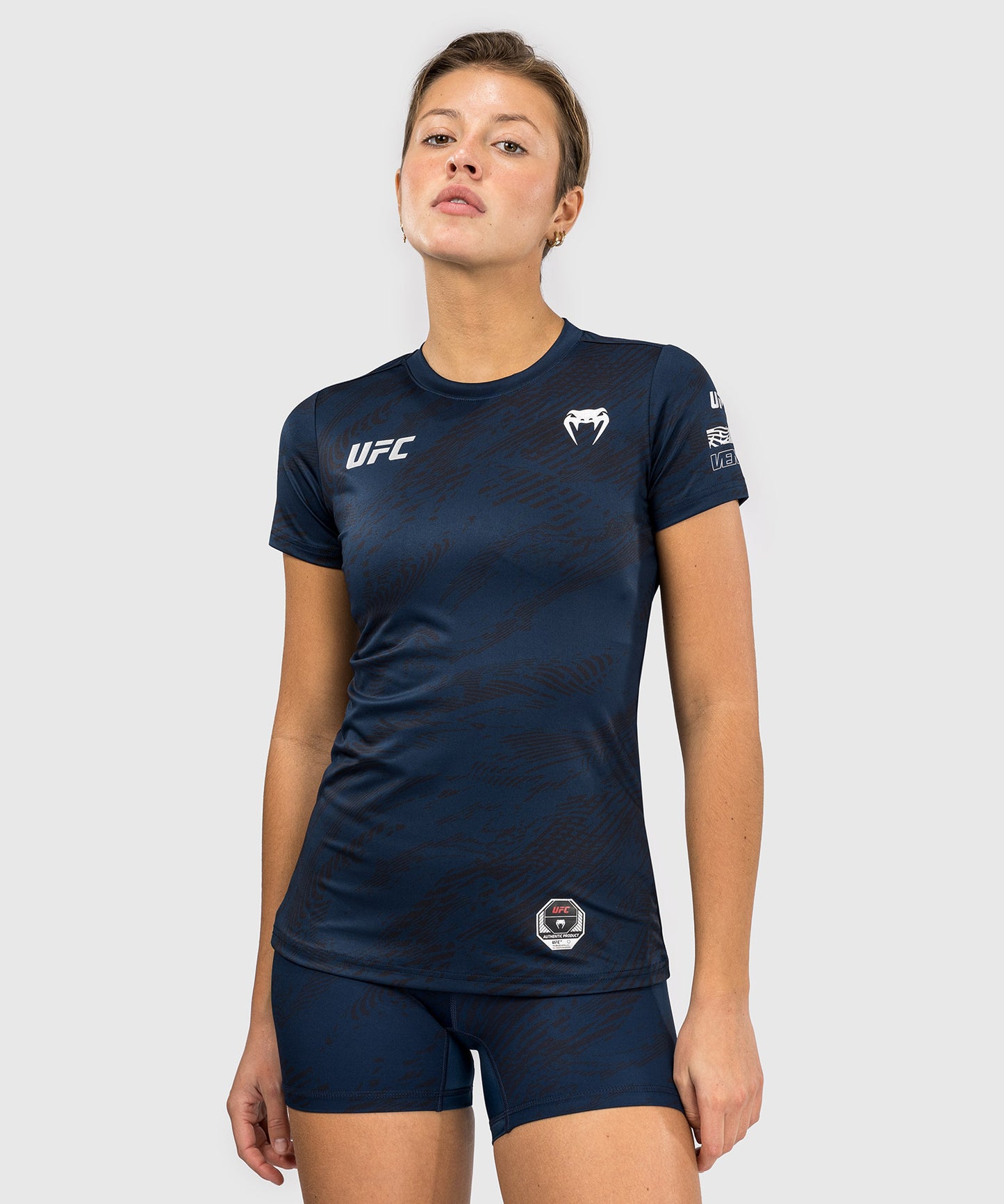 UFC Fusion by Venum Fight Week Maglietta Dry-Tech per Donna - Blu oceanico