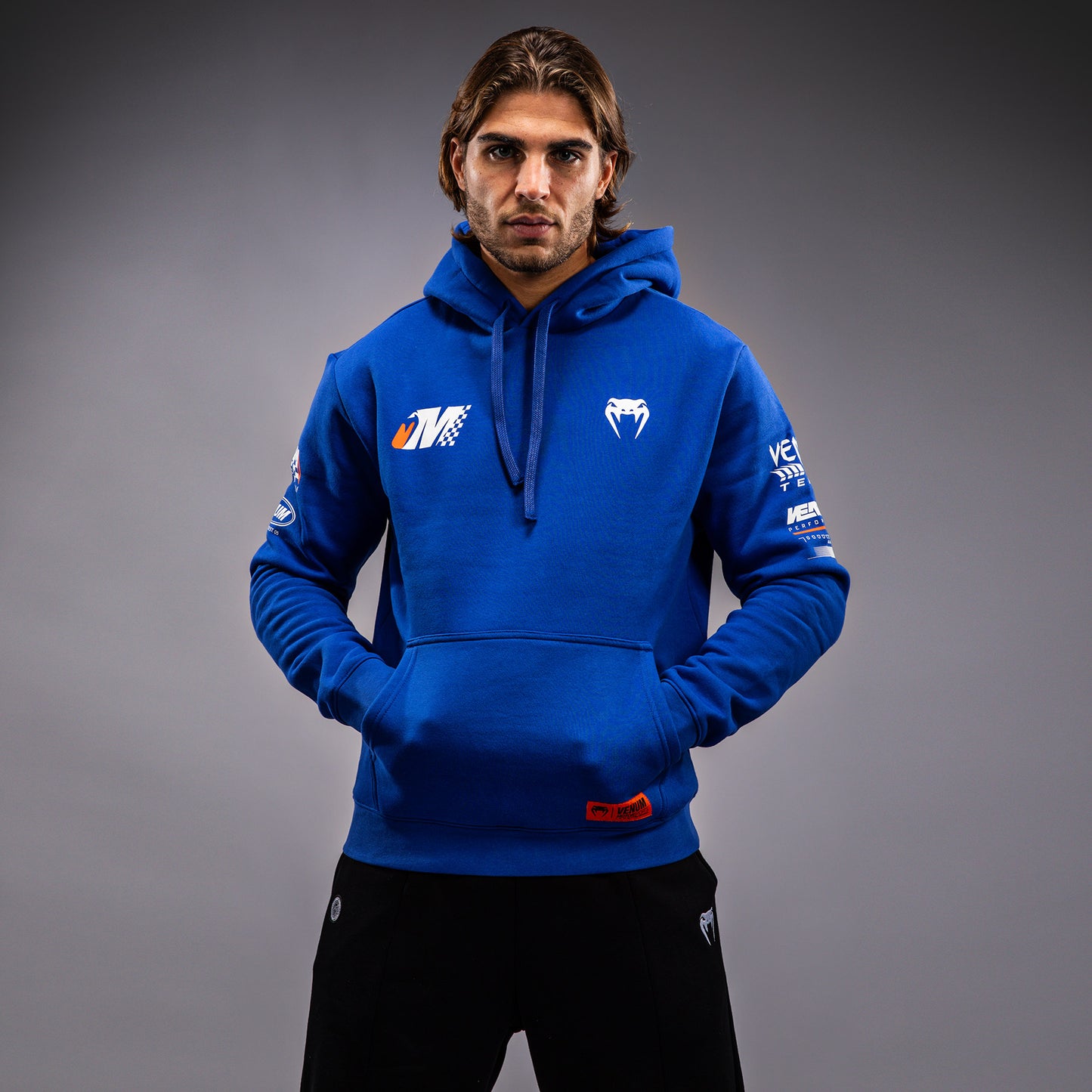 Venum Motorsport Felpa con Cappuccio - Blu Royal
