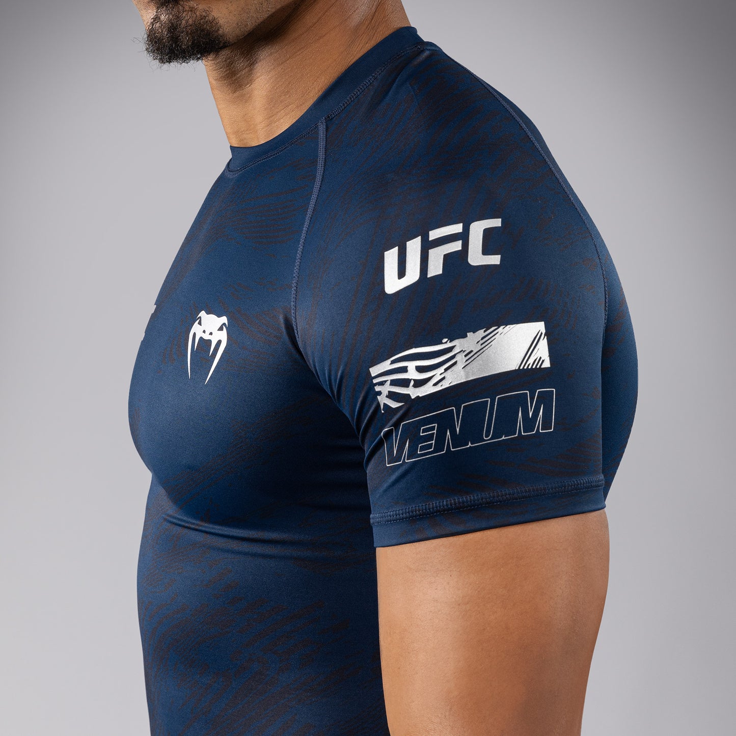 UFC Fusion by Venum Fight Week Rashguard a maniche corte Performance - Blu oceanico