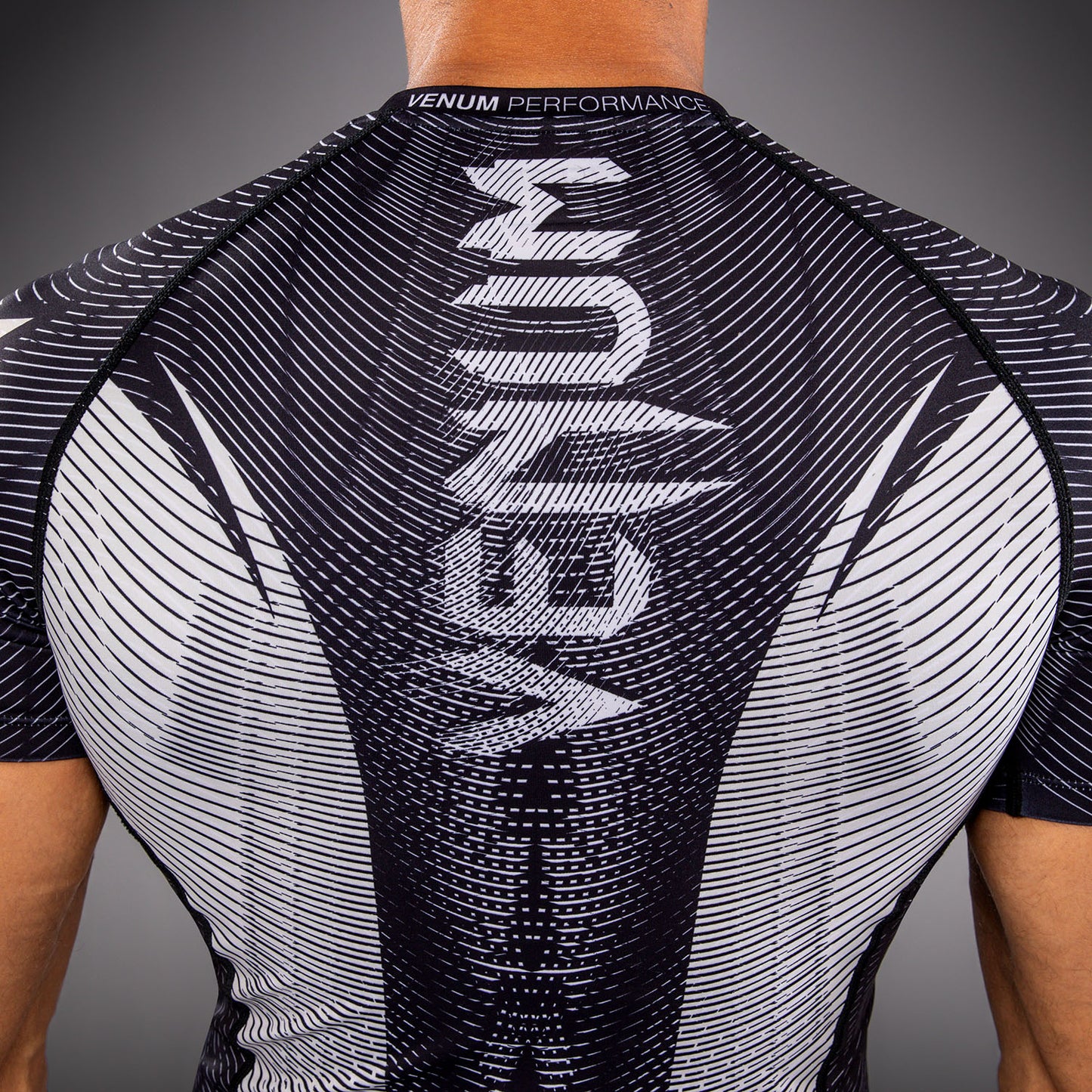 Venum Galactic 3.0 Rashguard a Maniche Corte - Bianco Sporco/Nero