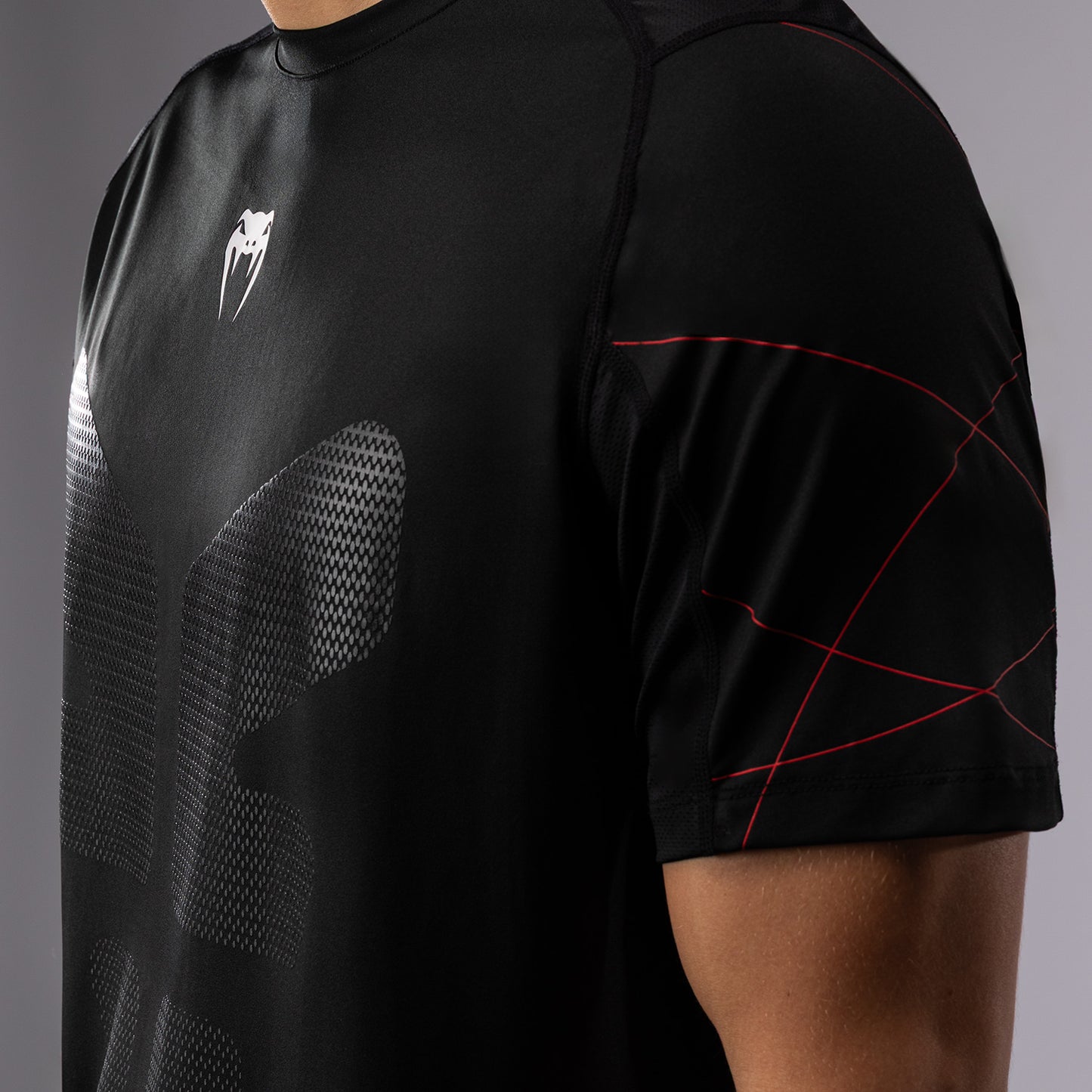 Venum Tactical XT Maglietta Dry Tech da uomo - Nero/Rosso Fuoco